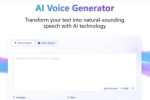 LoveVoice mostrando opciones rápidas de texto a voz en su panel