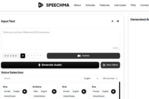 SpeechMA generando una locución profesional desde texto